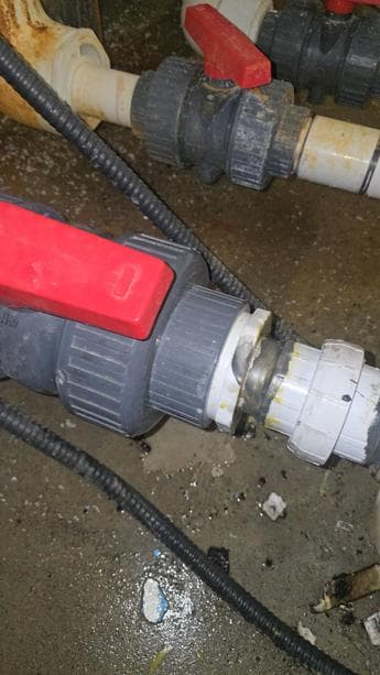 Calgary plumber commercial PVC pipe valve system